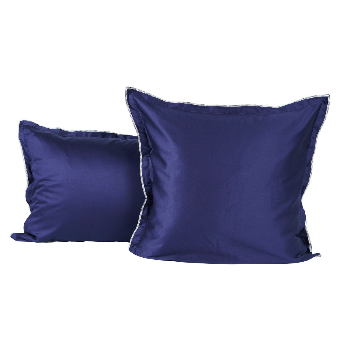Taie d'oreiller Opium - Satin de coton #Couleur_BLEU NUIT