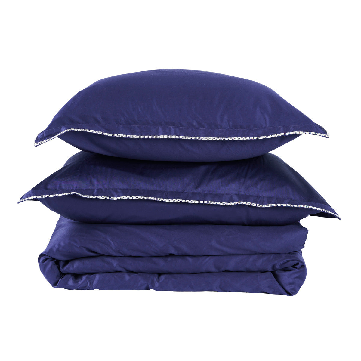 Housse de couette Opium - Satin de coton #Couleur_BLEU NUIT