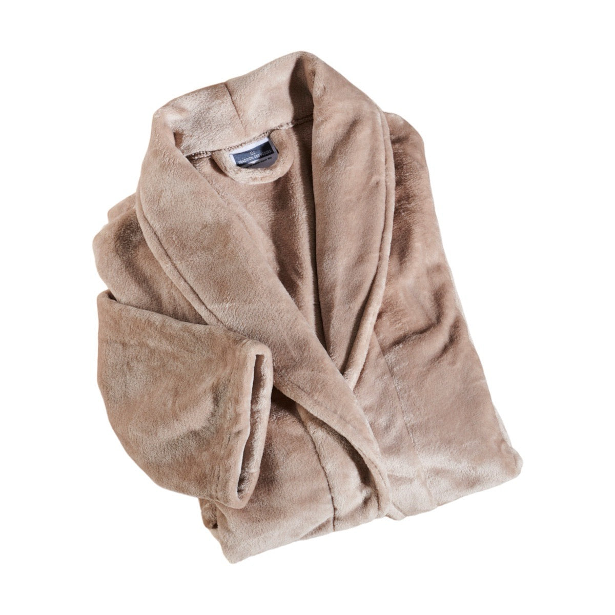 Peignoir Mixte Microfibre - Col Chale #Couleur_TAUPE