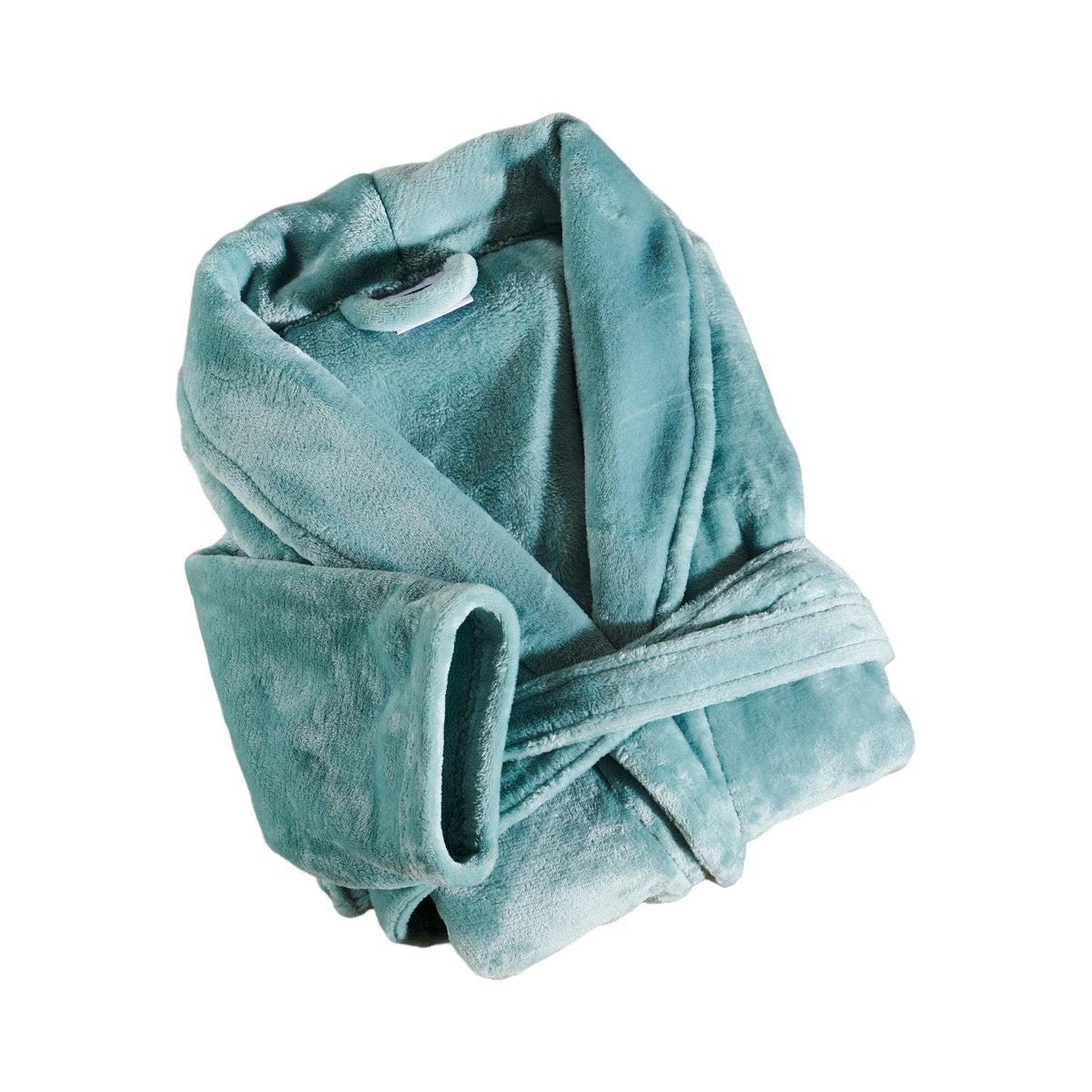 Peignoir Mixte Microfibre - Col Chale #Couleur_CELADON