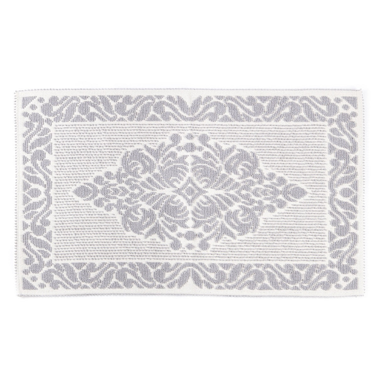Tapis de Bain Palace - Coton Jacquard #Couleur_GRIS
