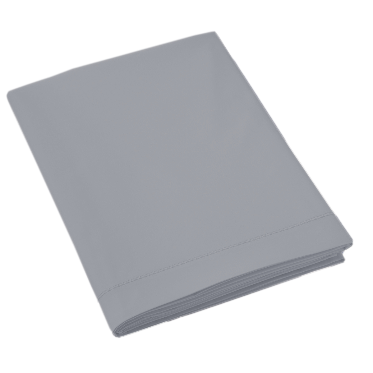 Drap plat - Uni Percale de coton #Couleur_GRIS