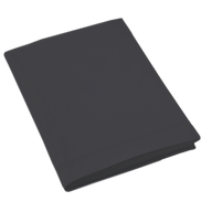 Drap plat - Uni Percale de coton #Couleur_GRIS ANTHRACITE