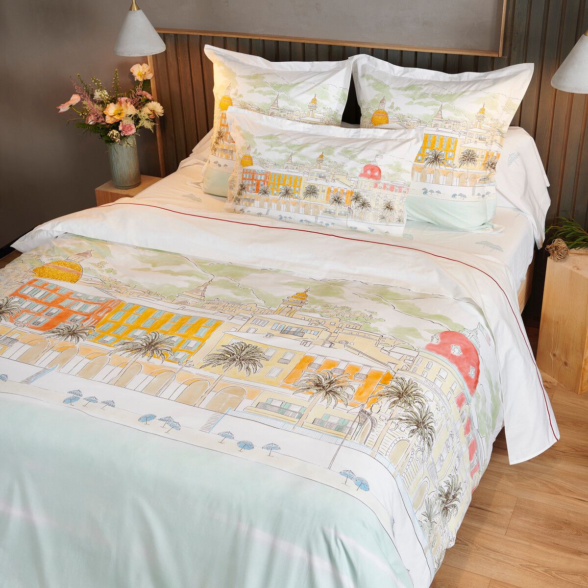 Taie d'oreiller Nice - Percale de coton