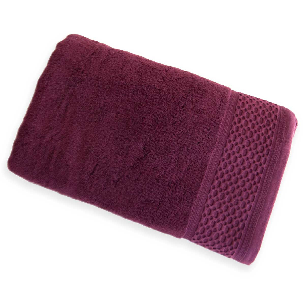 Drap De Bain Sdb 500gr Zero Twist #Couleur_PRUNE
