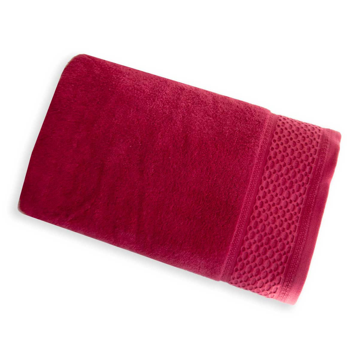 Drap De Bain Sdb 500gr Zero Twist #Couleur_CARMIN