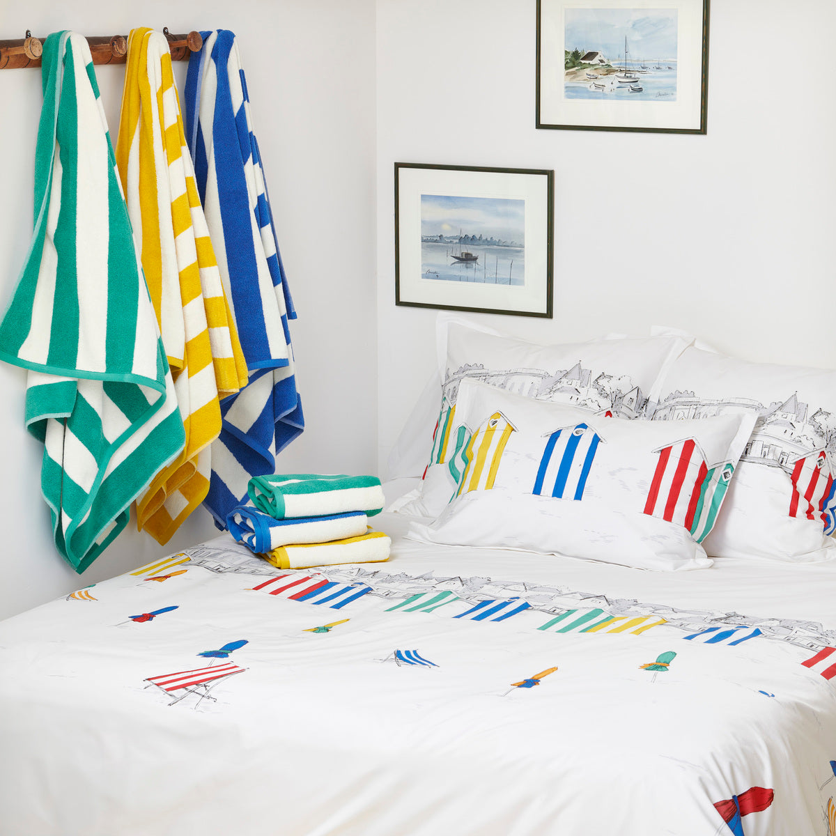 Housse de couette Les Planches - Percale de coton