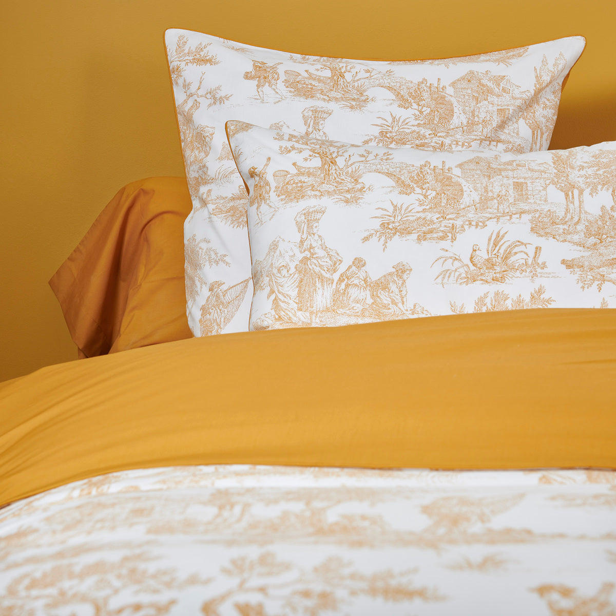 Housse de couette Rêves en Or - Percale de coton