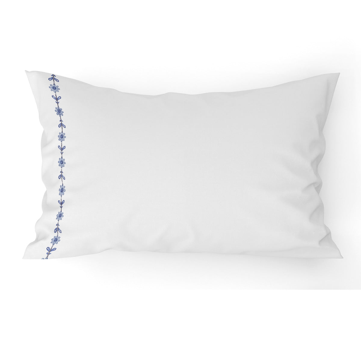 Taie d'oreiller Poème Bleu - Percale de coton