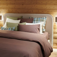Housse Couette Flanelle Unie #Couleur_BRUN