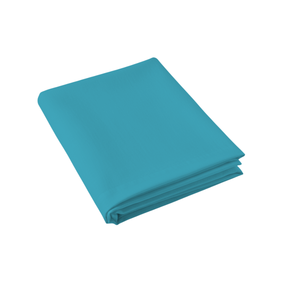Drap plat - Satin Lavé #Couleur_BLEU CEDRE