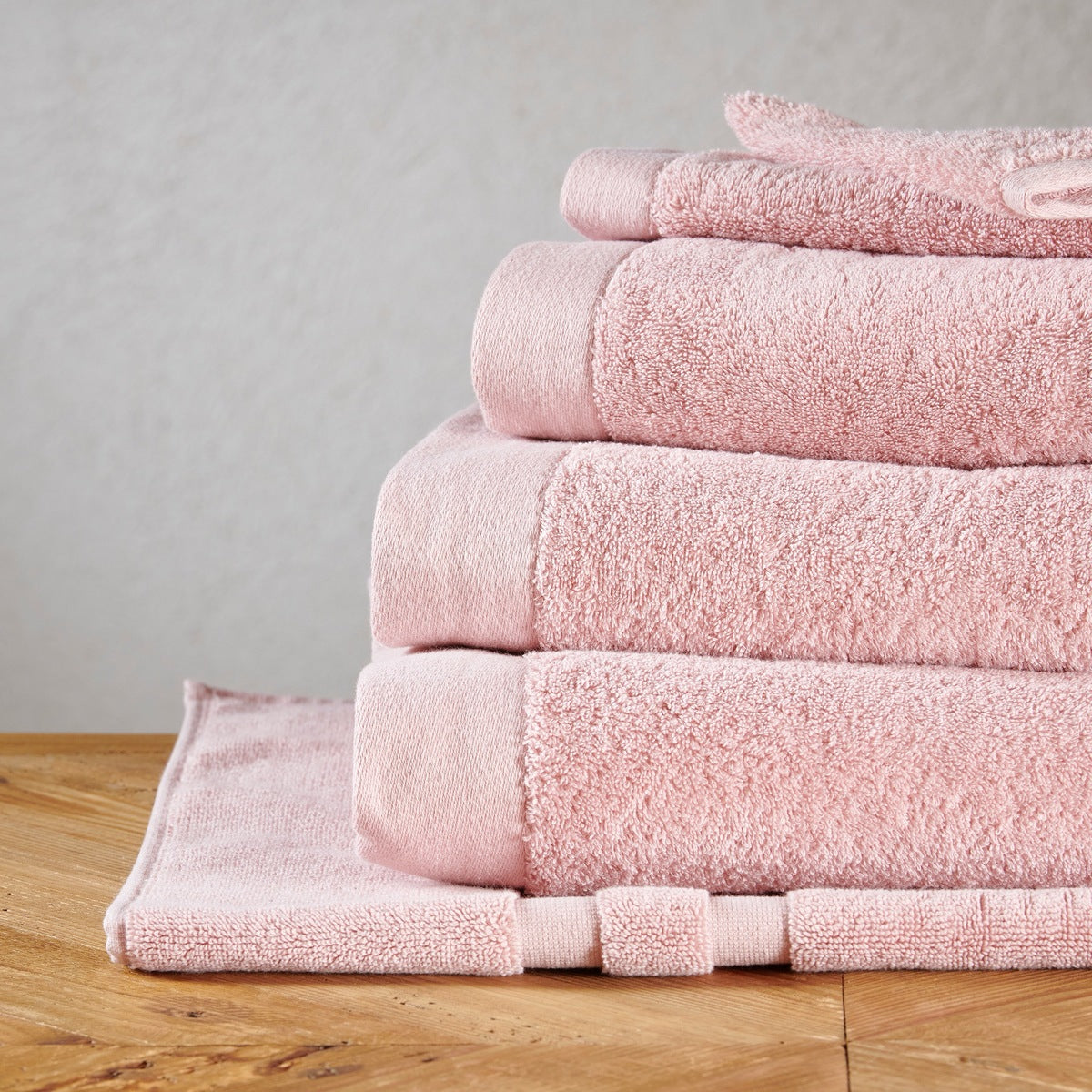 Tapis de bain Sérénité - 100% Coton 1000g/m² #Couleur_ROSE DRAGEE