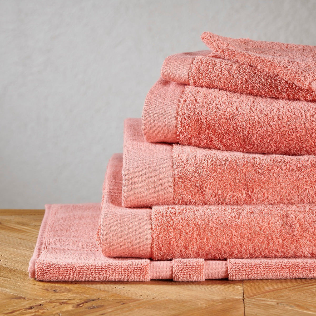 Serviette invitée Sérénité - 100% Coton 650g/m² #Couleur_TERRE CUITE 650G
