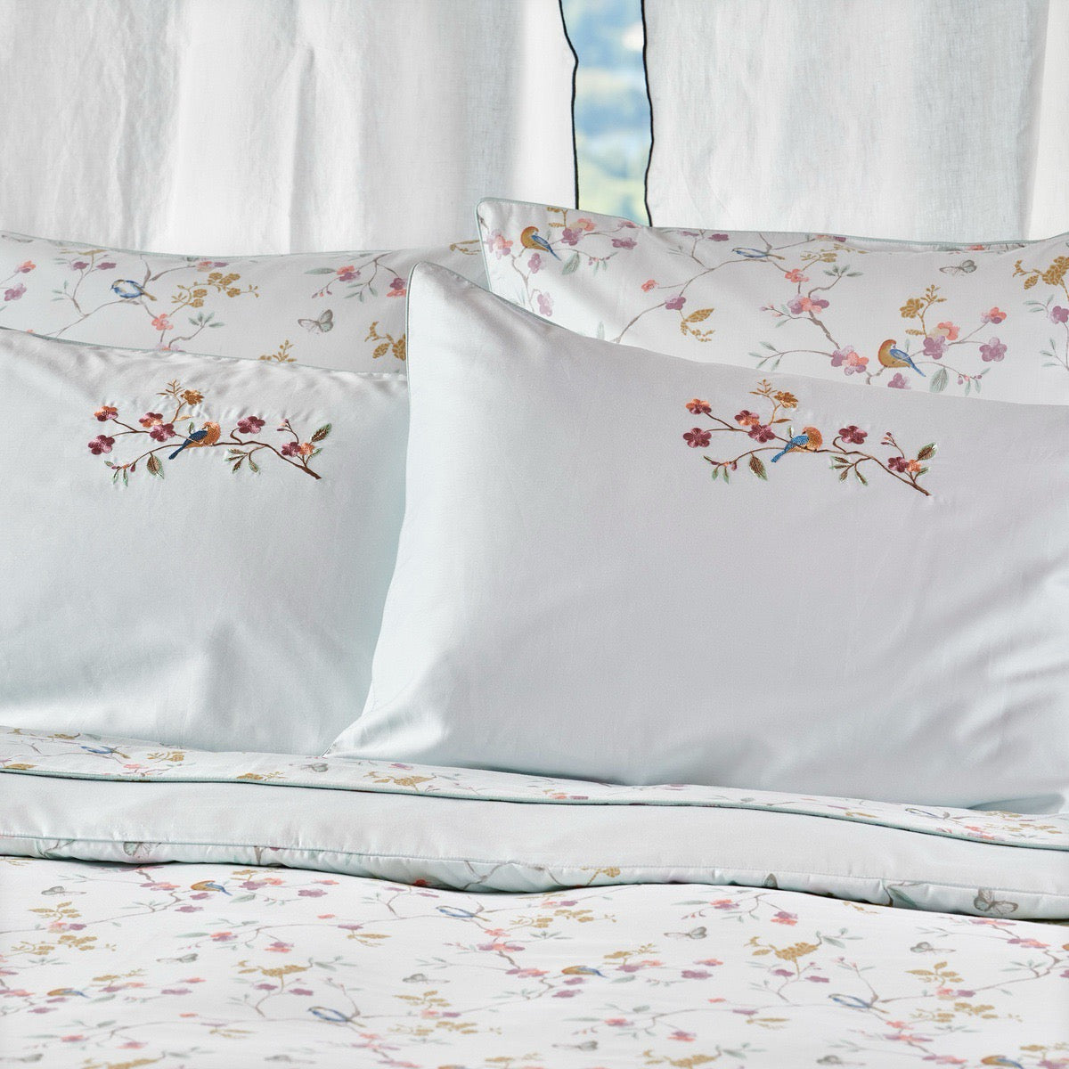 Taie d'oreiller Jardin Suspendu - Satin de coton