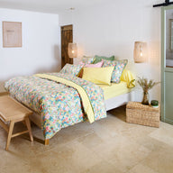 Housse de couette fleurie parure de lit lili