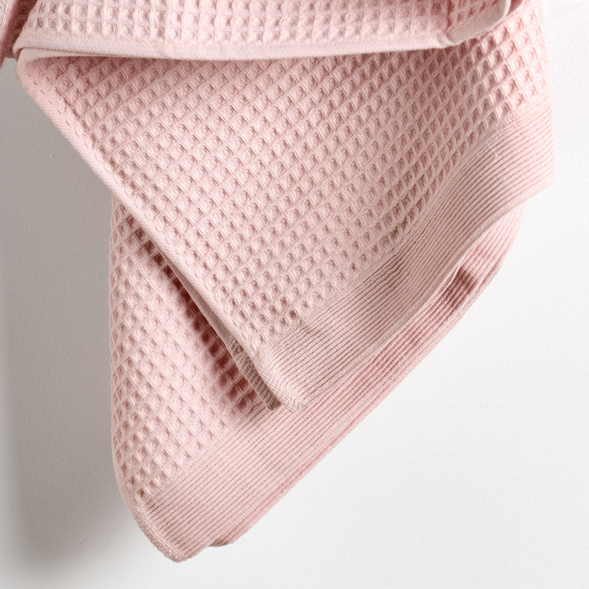 Drap de bain en nid d’abeille 300 g/m² - Épure #Couleur_ROSE PALE
