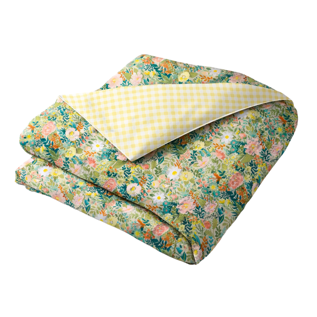 housse de couette lili vichy et fleurie