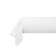 Taie de traversin brodée Héloïse - Percale de coton