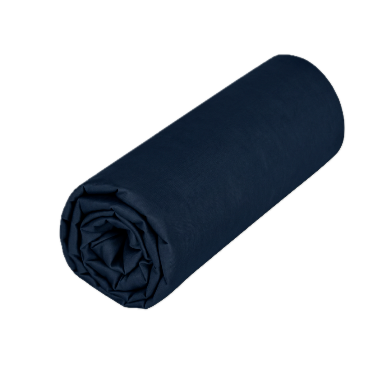 Drap housse double - Uni Percale de coton #Couleur_BLEU MARINE