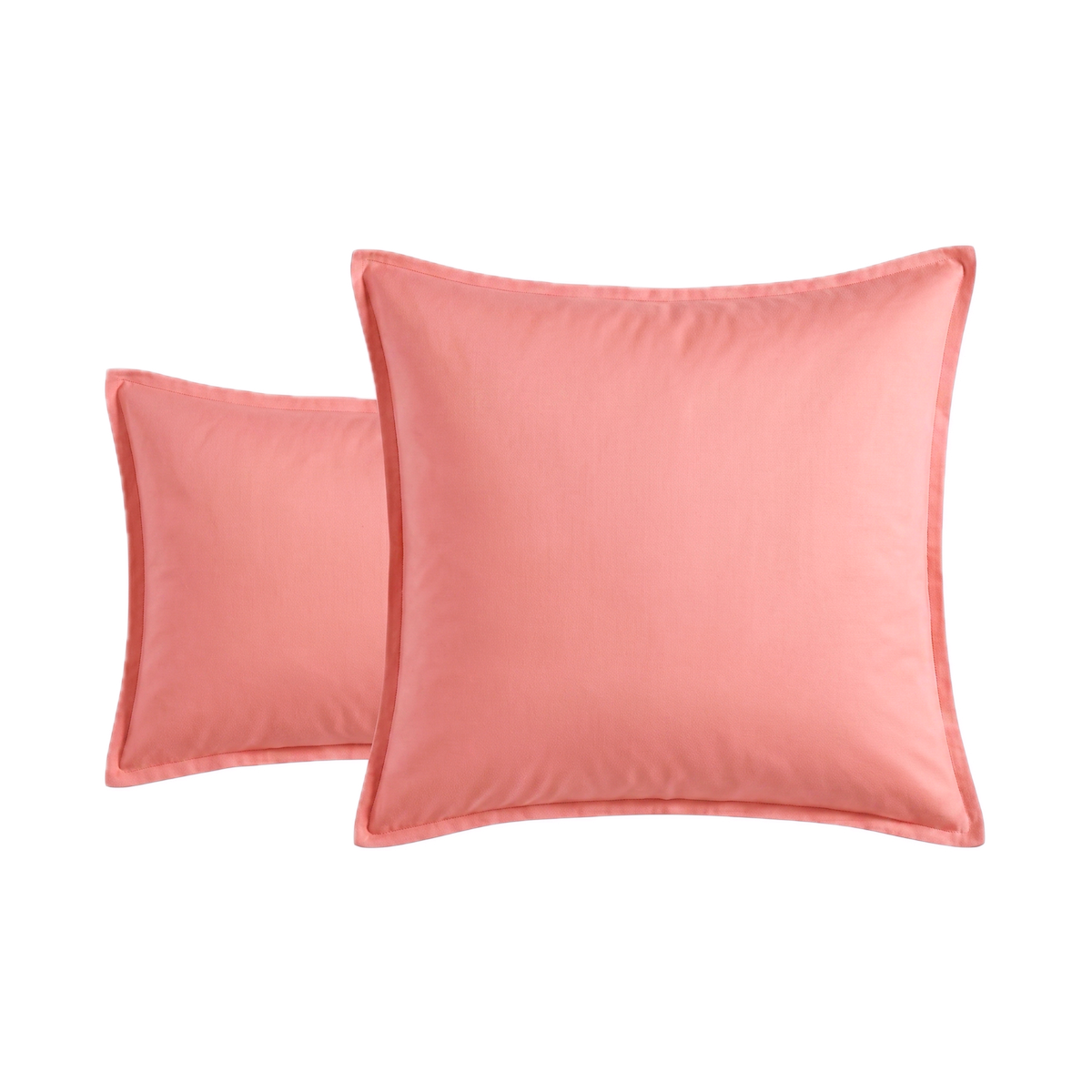 Taie d'oreiller - Satin Lavé #Couleur_ROSE TERRACOTTA