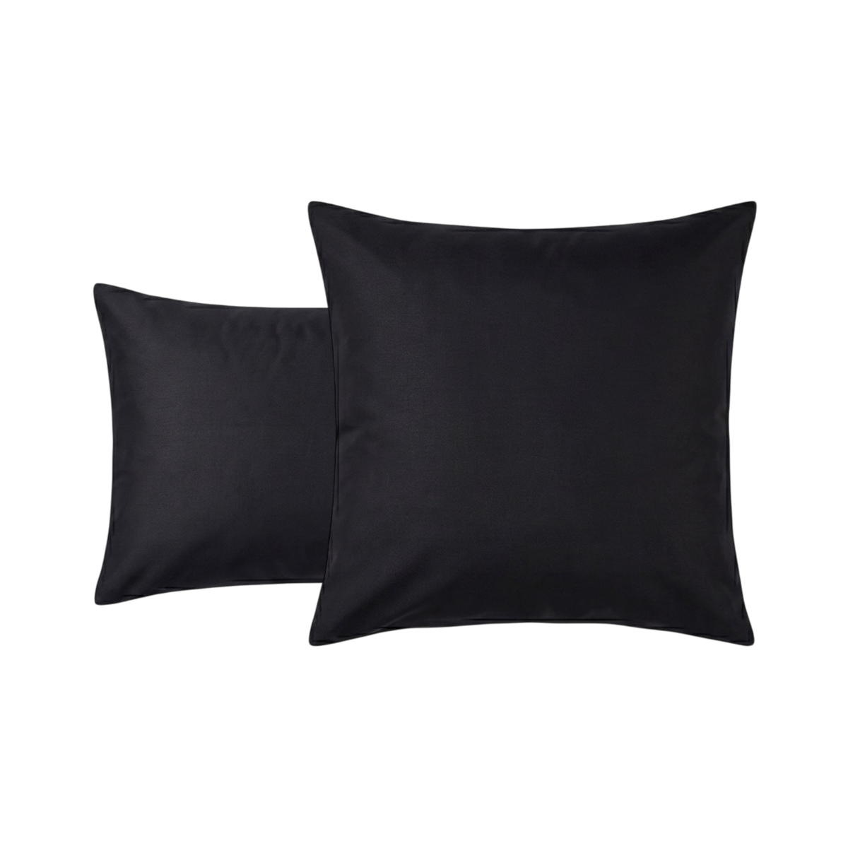 Taie d'oreiller Douce Nuit - Satin de coton #Couleur_NOIR