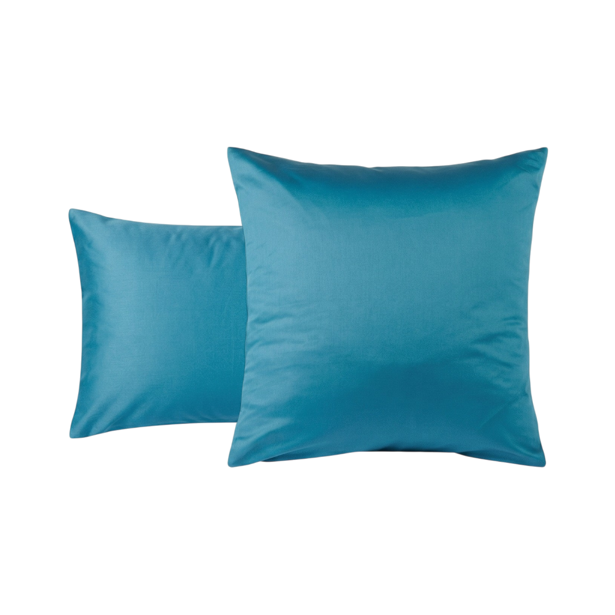 Taie d'oreiller Douce Nuit - Satin de coton #Couleur_BLEU PAON