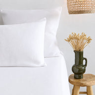 Protège oreiller - Molleton Coton Bio #Couleur_BLANC