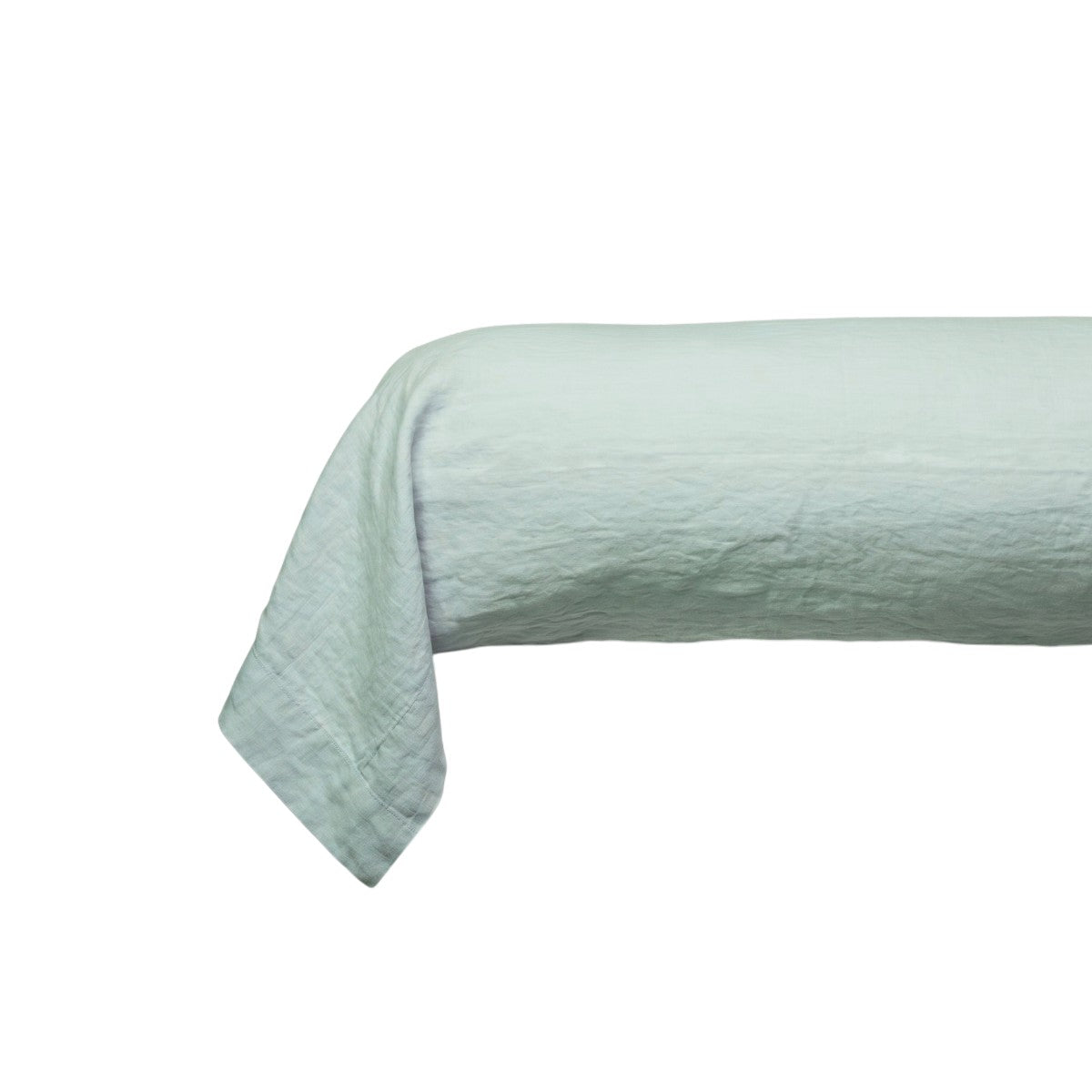Taie de traversin - Uni Lin Lave #Couleur_VERT AMANDE