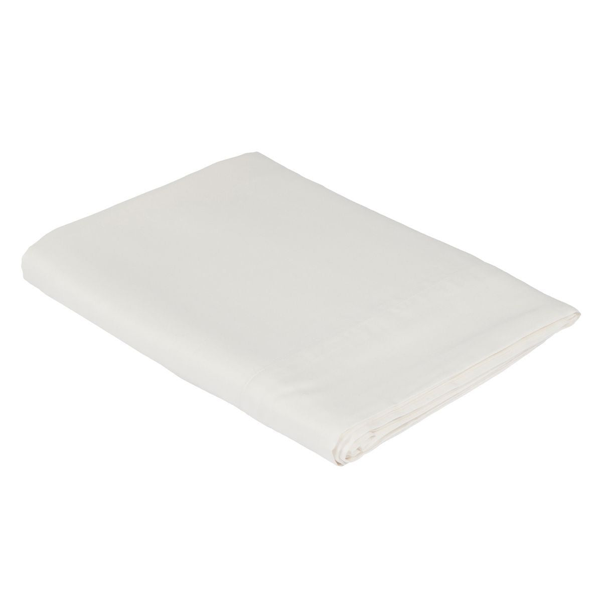 Drap plat Douce Nuit - Satin de coton #Couleur_IVOIRE