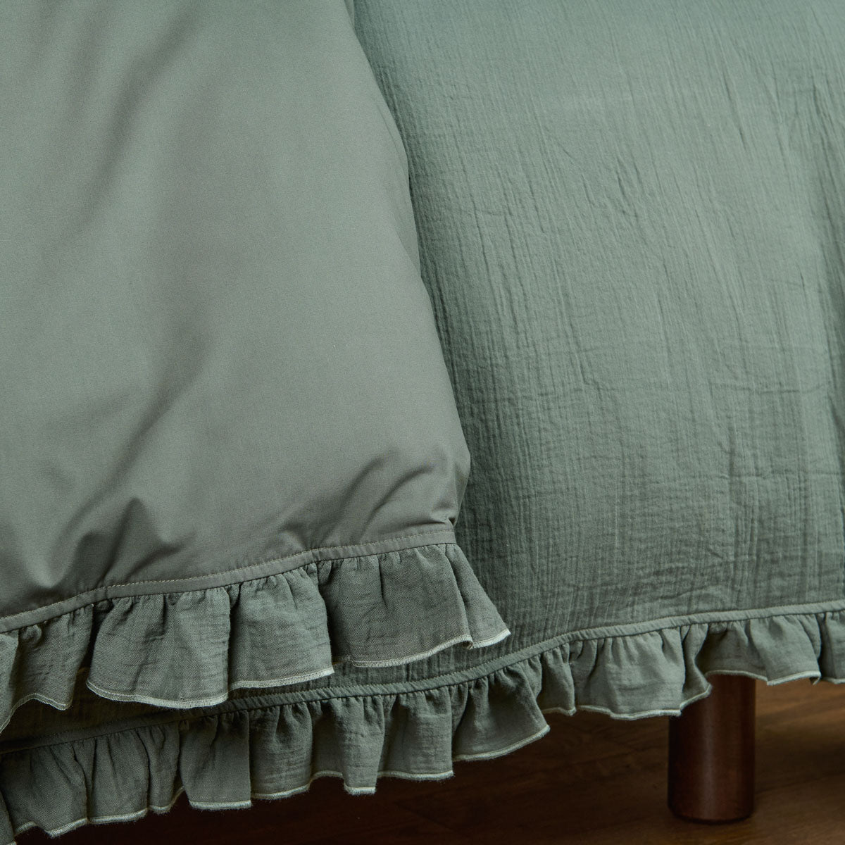 Housse de couette Entre Deux en gaze de coton et percale de coton