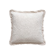 Taie d'oreiller Adèle – Coton piqué jacquard #Couleur_BEIGE LIN
