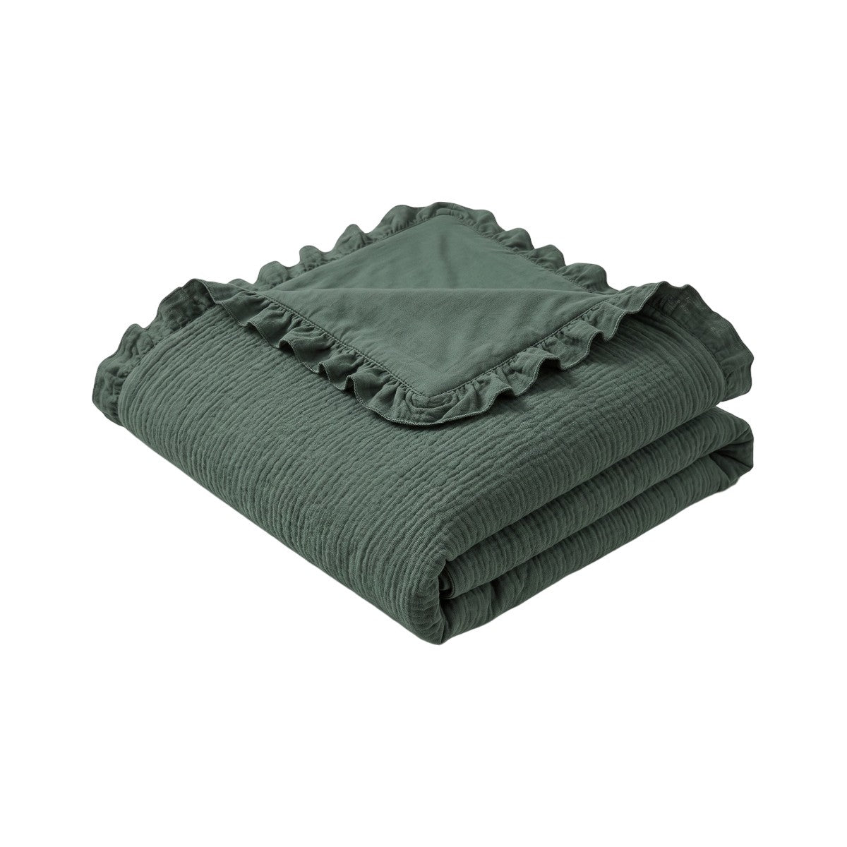 Housse de couette Entre Deux coloris vert sapin