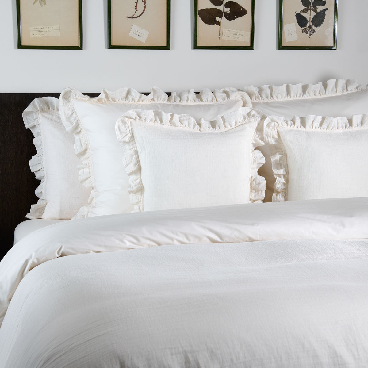 Collection Entre Deux en gaze de coton et percale de coton ivoire