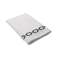 Drap plat en percale de coton Tropical | Linge de lit | Tradition des Vosges #Couleur_CARBONE