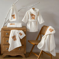 Ensemble linge de bain Karl | Linge de bain enfant | Tradition des Vosges #Couleur_IVOIRE