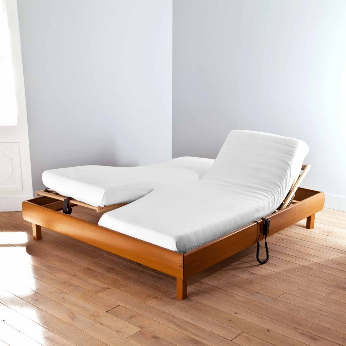 Drap-housse Double Percale 80 fils Blanc | Linge de lit | Tradition des Vosges #Couleur_TERRACOTTA