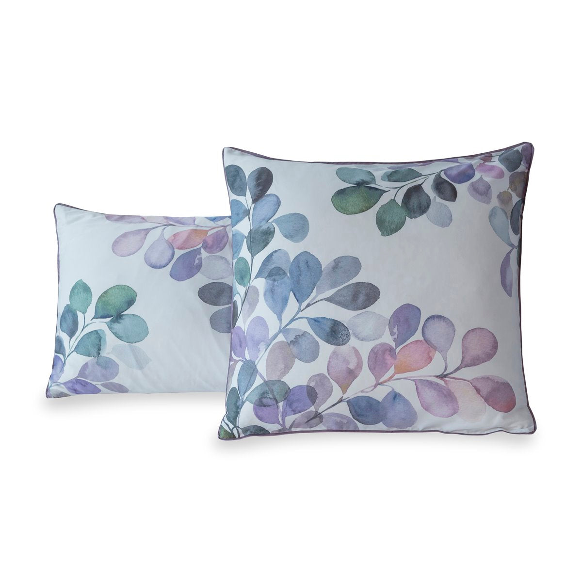 Taie d'Oreiller satin de coton 120 fils recto - Eclose | Linge de lit imprimé | Tradition des Vosges #Couleur_VIOLET PARME