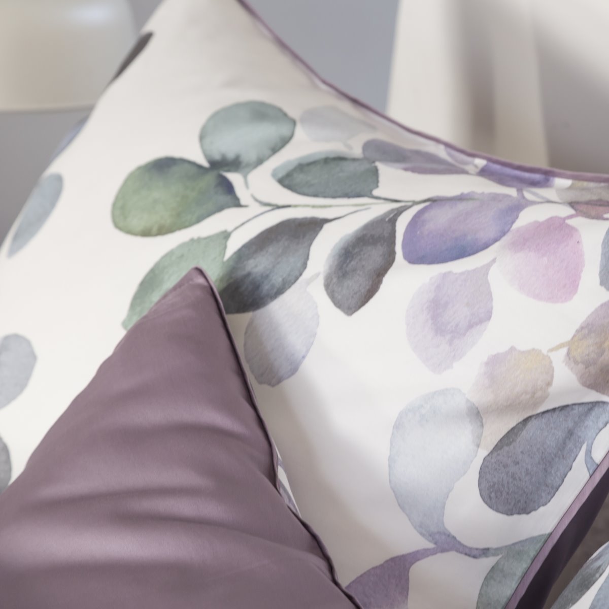 Taie d'Oreiller satin de coton 120 fils - Eclose #Couleur_VIOLET PARME
