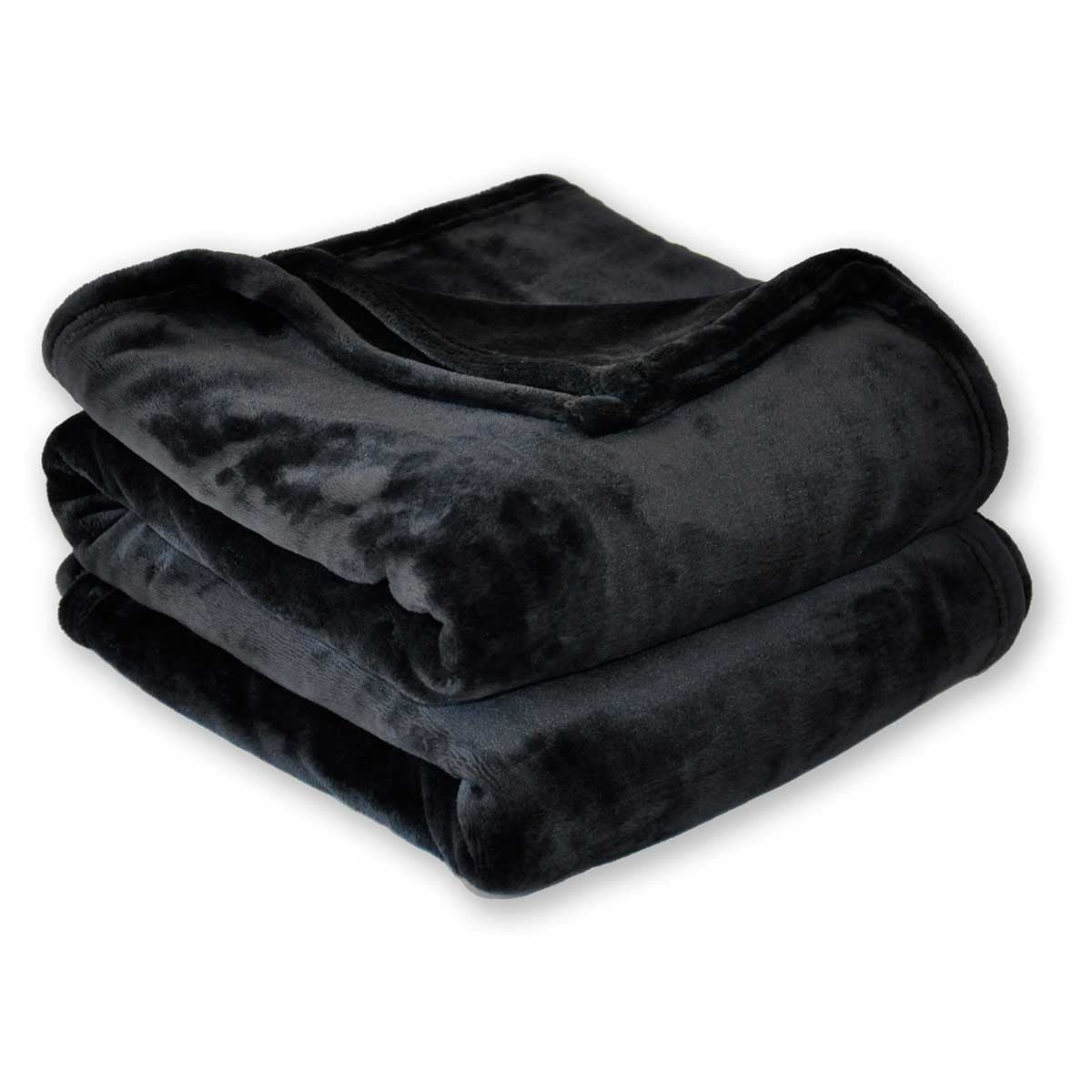 Plaid Polyester - Noir #Couleur_NOIR