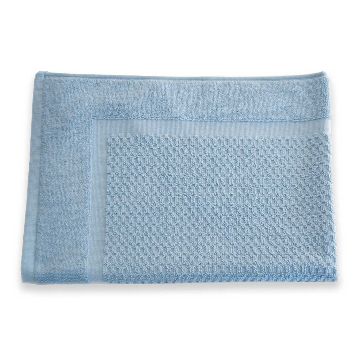 Tapis Bain - Zero Twist - 500g/m² - Acier Bleu #Couleur_BLEU ACIER