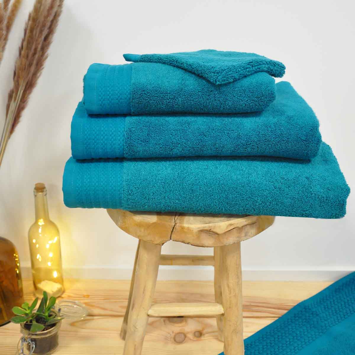 Serviette De Toilette Douceur - Coton/ Modal 600g/m² - Canard #Couleur_CANARD