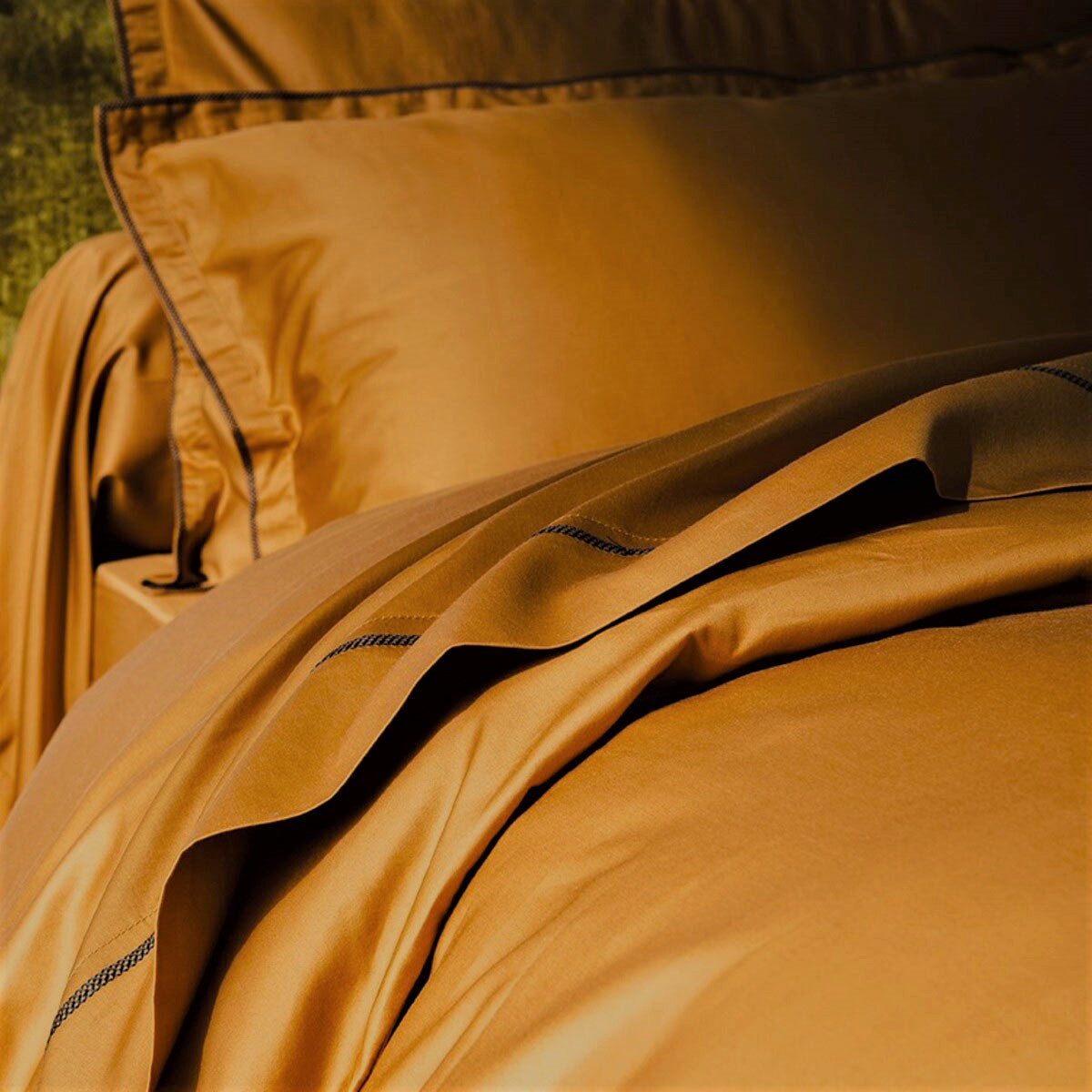 Taie Traversin Opium - Satin de coton #Couleur_OR