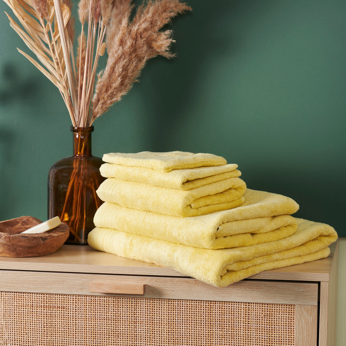 Serviette Douceur - Coton/ Modal 600g/m² Mimosa #Couleur_MIMOSA
