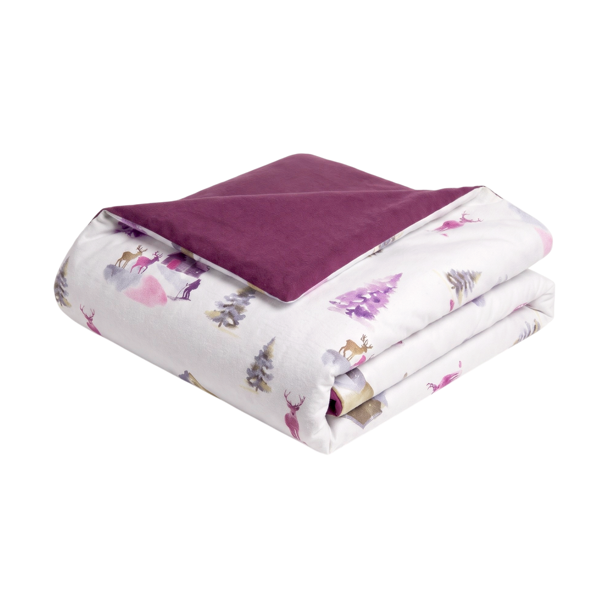Housse de couette Champagny - Flanelle de coton 160 g/m² | Blanc des prés