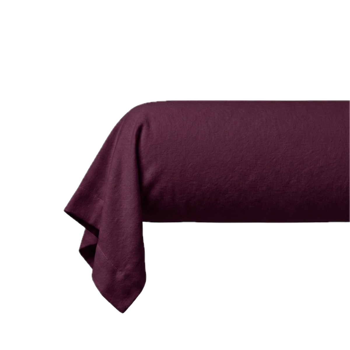 taie de traversin flanelle de coton prune violet
