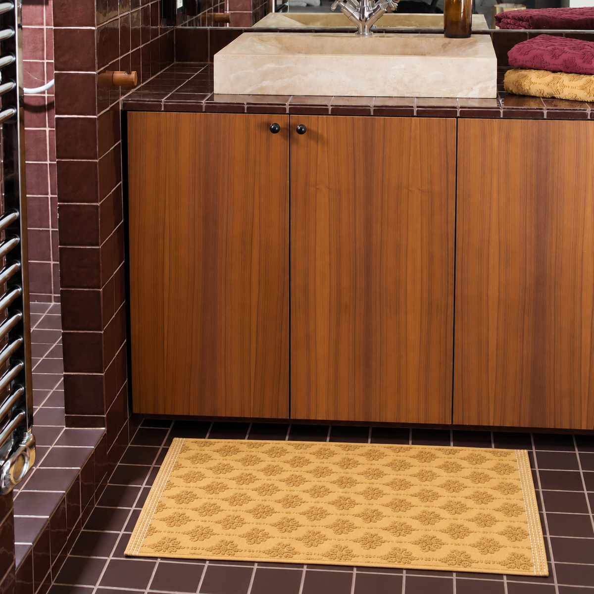 Neroli Bath Mat - Carved jacquard sponge - 900 gsm