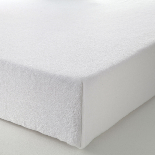 Fitted Sheet Solid Color Flannel white | Bed linen | Tradition des Vosges