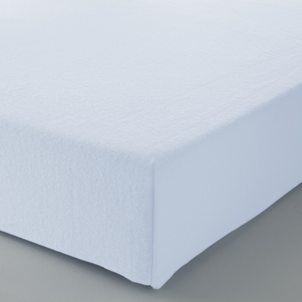Fitted Sheet Solid Color Flannel white | Bed linen | Tradition des Vosges