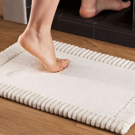 Bath mat Chenille Beige 2