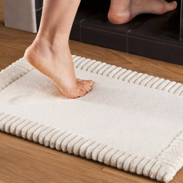 Bath mat Chenille Beige